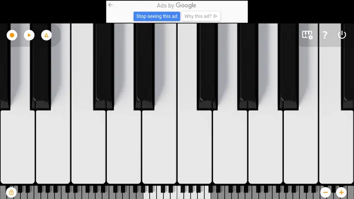 Mini Piano Lite android App screenshot 0