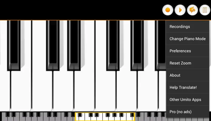 Mini Piano Lite android App screenshot 18