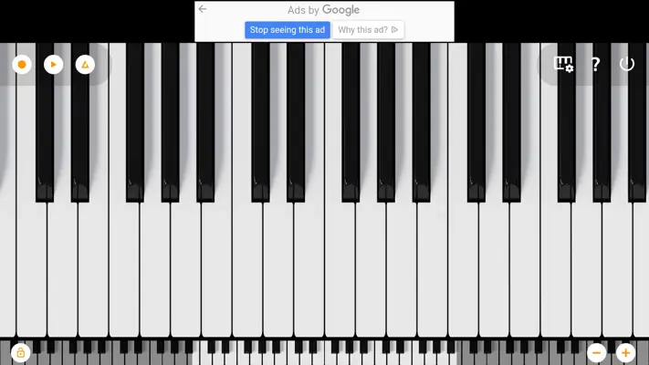 Mini Piano Lite android App screenshot 1