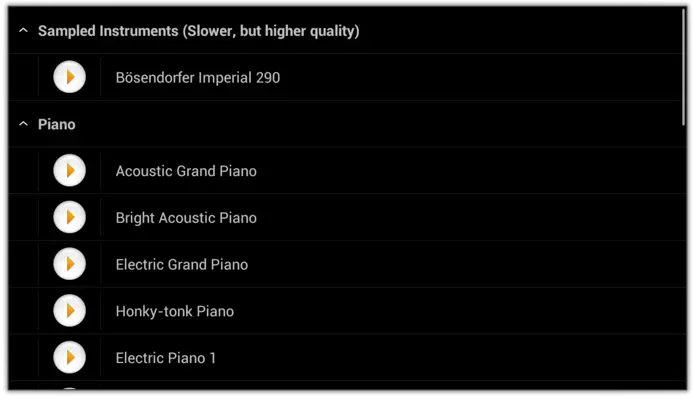 Mini Piano Lite android App screenshot 21