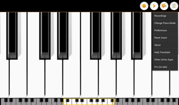 Mini Piano Lite android App screenshot 26