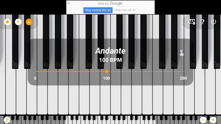 Mini Piano Lite android App screenshot 2